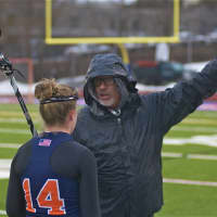 <p>Greeley Assistant Coach Art Bonifati makes a point to a player.</p>