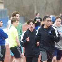 <p>The Mahopac boys track and field team preps for the 2015 season.</p>