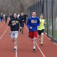 <p>The Mahopac boys track and field team preps for the 2015 season.</p>