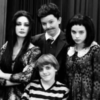 <p>&#x27;The Addams Family&#x27; cast includes from left: Anella Lefebvre at Morticia, Georgia Wright as Gomez, Maggie Foley as Wednesday and 
Oscar Hechter as Pugsley. </p>