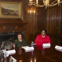 <p>Rep. Nita Lowey joins a roundtable discussion at WCC.</p>