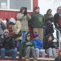 <p>Pleasantville fans had plenty to cheer about, as the Panthers edged Fox Lane, 5-4, on March 28, 2015.</p>