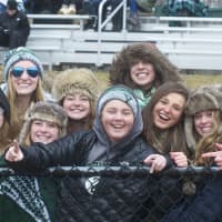 <p>Yorktown fans had plenty to cheer about at John Jay.</p>