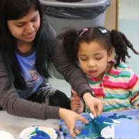 <p>White Plains High School students visited Head Start Preschool to mentor students in art programs. </p>