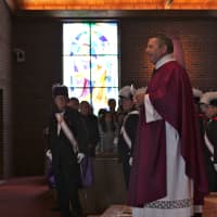 <p>They had Mass in honor of Founder&#x27;s Month.</p>