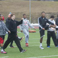 <p>The Greenwich High boys track and field team preps for the upcoming season. </p>