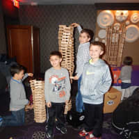 <p>Tall towers were built at a Westchester Children&#x27;s Museum exhibit </p>