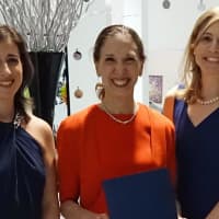 <p>Honoree Lisa Tretler, TAP co-founder (Scarsdale); Assemblywoman Amy Paulin (Scarsdale); and honoree Jane Veron, TAP co-founder (Scarsdale).</p>