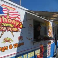 <p>A closeup of one of the two mobile hot dog vans that park at either end of the Town of Harrison.</p>