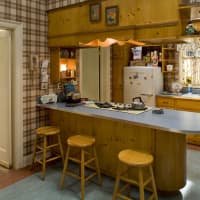 <p>A replica of the TV Ossining kitchen of Don and Betty Draper of Mad Men.</p>