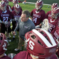 <p>The Scarsdale lacrosse team earned a win over Brewster Wednesday, April 2, 2015.</p>