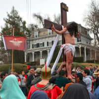 <p>The Passion of Jesus is re-enacted in downtown Mount Kisco on Good Friday.</p>