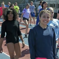 <p>The Danbury High girls track and field team preps for the upcoming season. </p>