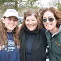 <p>Chappaqua Fire Department members Leslie Jabloner and Emily Bloom, left and right, and Betty Jabloner, center, president of the department&#x27;s auxiliary.</p>