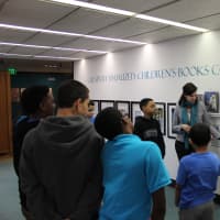 <p>Beardsley School students view how books are created on display at Pequot Library, &quot;Creativity Visualized: Children&#x27;s Books Come Alive.&quot;</p>