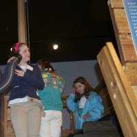<p>The Girl Scouts check out the Fairfield Museum and History Center.</p>