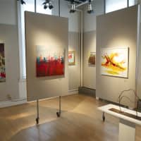 <p>Artwork on display at the Greenwich Art Society&#x27;s 98th annual Juried Exhibition.</p>