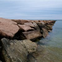 <p>The skies were clear, but wind and cold temps kept people away from the beach Wednesday.</p>