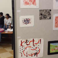 <p>Some of the Port Chester High School seniors enrolled in the two-year International Baccalaureate visual arts class.</p>