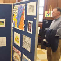 <p>Parents, teachers and fellow students viewed work by Port Chester IB visual art students.</p>