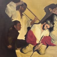 <p>For one class, students were asked to base their work on art by Caravaggio.</p>