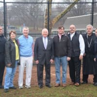 <p>The improvements at Luciano Park in Saugatuck are unveiled Friday. See story for IDs. </p>