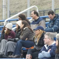 <p>Fans watch from the stands at Briarcliff High School.</p>