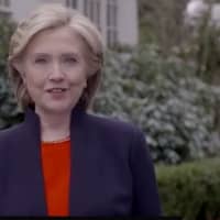 <p>Hillary Clinton announcing her candidacy in the two-minute video released Sunday.</p>