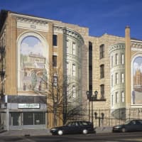 <p>Gateway to the Waterfront is among Richard Haas&#x27; murals.</p>