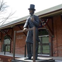 <p>The Lincoln statue at the Lincoln Depot.</p>