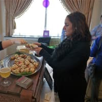 <p>The Peekskill Brewery hands out appetizers.</p>