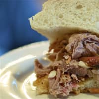 <p>A pulled pork sandwich sample from Northern Smoke BBQ in Carmel.</p>