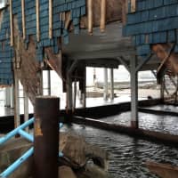 <p>The New Rochelle Rowing Club was heavily damaged by Hurricane Sandy.</p>