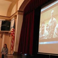<p>Main Street School students enthusiastically greeted three members of the U.S. Army during a special assembly Thursday, April 9.</p>