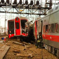 <p>More than 60 people were injured when a Metro-North train derailed on the Fairfield-Bridgeport border in May 2013. </p>
