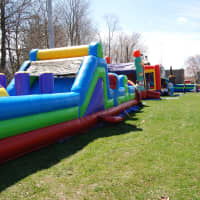 <p>Bouncy rides and the picnic gets set up.</p>