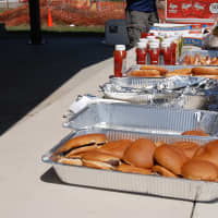 <p>Hog dogs, hamburgers and other BBQ foods were served. </p>