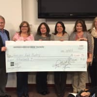 <p>The Harrison Association of Teachers presented a large check to the Harrison Food Pantry.</p>