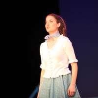 <p>A John Jay student plays the role of Sandy Olsen in &quot;Grease.&quot;</p>