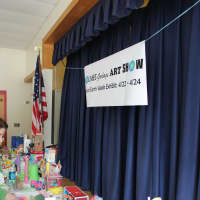 <p>All the art projects on display at the Holmes School Earth Day art show.</p>