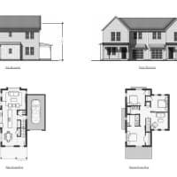 <p>A screen shot shows sketches of proposed housing units for Ridge 29.</p>