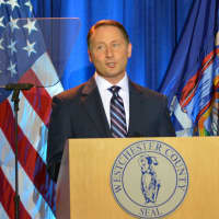 <p>Westchester County Executive Rob Astorino during Wednesday&#x27;s &quot;state of the county&quot; address in White Plains.</p>