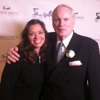 <p>Rick Higgins, owner of Higgins Group, with Julie Vanderblue, president of Higgins Group.</p>