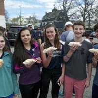 <p>Players and families come out Sunday for Darien Little League&#x27;s opening day ceremonies.</p>
