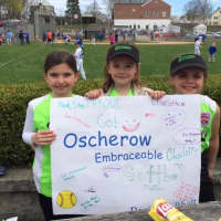 <p>Left to right: Katherine Lindell, Miller Ward and Charlotte Kiser of the Osherow Embraceables team are ready for the season to start.
</p>