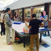 <p>Croton-Harmon High School students increased alcohol awareness through their &quot;Candy Pong&quot; game.</p>