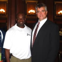 <p>State Representative John Shaban applauded members of the Connecticut Grizzlies Football Federation for their recent College Tour.</p>