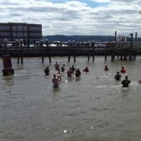 <p>The Penguin Plungers took the Plunge into the water. </p>