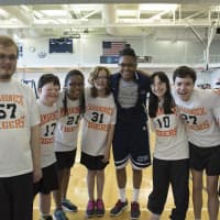 <p>During the Special Olympics event, students, faculty, and staff organized and refereed basketball and football games, coordinated games and activities, photographed the events, baked cupcakes for the PSSL athletes, and more.</p>