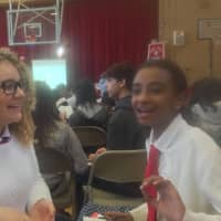 <p>Alexa Boyle and Beza Tessema, both 12, are seventh-graders at Park City Magnet School. They said debating can be nerve-wracking but fun. </p>